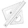 Mr. Pen Mr Pen Triangle Ruler Protractor Math Set 3 Pack Square Ruler Protractor for Geometry