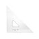 Pacific Arc Drafting Triangle 12inch 4590 Degrees Clear Acrylic