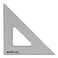 Pacific Arc s Scholastic Triangle 12 inch Smoke 4590 Angle Polystyrene Inking Edge Technical Drawing Tools Drafting Architect and Engineering