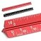 Prasacco 2 Pcs Architectural Scale Ruler 6 Inch Small Scale Ruler Mini Engineer Scale Ruler Pocket Aluminium Metal Ruler for Architects Engineering Artists Draftsman Drawing Drafting