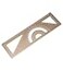 Zotemo 4in1 Geometry Set Metal Math Ruler Kit Aluminium Protractor 2 Precision Triangles Straight Edge Rule Multifunctional Drafting Measuring Small Ruler for Kids School 6 in Gold