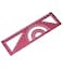 Zotemo 4in1 Geometry Set Metal Math Ruler Kit Aluminium Protractor 2 Precision Triangles Straight Edge Rule Multifunctional Drafting Measuring Small Ruler for Kids School 6 in Red