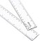 EBOOT 2 Pack Plastic Ruler Straight Ruler Plastic Measuring Tool for Student School Office 12 Inch