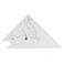 Pacific Arc Adjustable 8 Inch Triangle Plain Edge for Drafting Architect Engineer