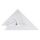 Pacific Arc Adjustable 8 Inch Triangle Plain Edge for Drafting Architect Engineer