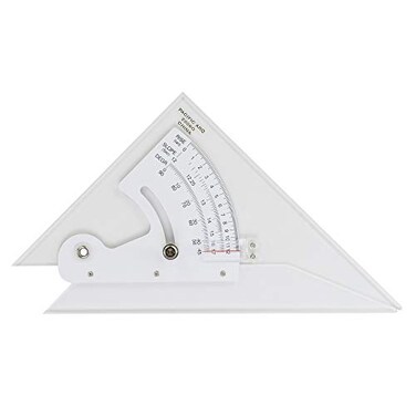 Pacific Arc Adjustable 8 Inch Triangle Plain Edge for Drafting Architect Engineer