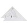 Pacific Arc Adjustable 8 Inch Triangle Plain Edge for Drafting Architect Engineer