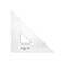 Pacific Arc Drafting Triangle 10inch 4590 Degrees Clear Acrylic