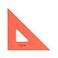 Pacific Arc Drafting Triangle 18inch 4590 Degrees Fluorescent Orange