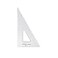 Pacific Arc Drafting Triangle 12inch 306090 Degrees Clear Acrylic