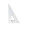 Pacific Arc Drafting Triangle 12inch 306090 Degrees Clear Acrylic
