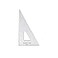 Pacific Arc Drafting Triangle 10inch 306090 Degrees wInking Edge Topaz