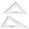 Coopay Large Triangle Ruler Set Square 3060 and 4590 Degrees Triangle Hollow