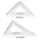 Coopay Large Triangle Ruler Set Square 3060 and 4590 Degrees Triangle Hollow