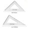 Coopay Large Triangle Ruler Set Square 3060 and 4590 Degrees Triangle Hollow