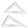 Coopay Large Triangle Ruler Set Square 3060 and 4590 Degrees Triangle Hollow