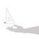 Pacific Arc Drafting Triangle 4inch 306090 Degrees Fluorescent Orange