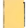 Business Source AZ Black Leather Tab Index Dividers