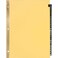 Business Source AZ Black Leather Tab Index Dividers