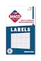 Maco MACO White Rectangular MultiPurpose Labels 12 x 34 Inches 1000 Per Box MS812