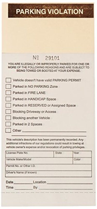 Brady 103649 Parking TicketParking Violation
