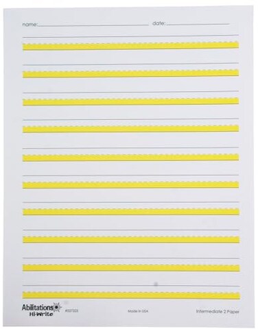 Abilitations HiWrite Intermediate Paper Level 2 Pack of 100 Sheets