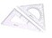 OIXXAF Large Triangle Ruler Square SetTriangle Protractor2 pieces