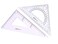 OIXXAF Large Triangle Ruler Square SetTriangle Protractor2 pieces