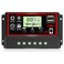 Depvko Upgraded 30A Solar Charge Controller Black Solar Panel Battery Intelligent Regulator with Dual USB Port 12V24V PWM Auto Paremeter Adjustable LCD Display 30a
