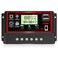 Depvko Upgraded 30A Solar Charge Controller Black Solar Panel Battery Intelligent Regulator with Dual USB Port 12V24V PWM Auto Paremeter Adjustable LCD Display 30a