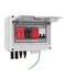 VOU 600V Solar DC PV Combiner Box2 String with Lightning Arrester Connector for OnOff Grid Solar Panel System2 Input 1 Out 15A Rated Current Fuse63A Circuit BreakerIP65 WaterproofMCBSPD