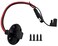 Halokny SAE Power Socket Sidewall Port Flush Mount Plug Cable Weatherproof Extension with 4 Screws for Automobile and Solar Panel 1Ft 30CM