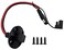 Halokny SAE Power Socket Sidewall Port Flush Mount Plug Cable Weatherproof Extension with 4 Screws for Automobile and Solar Panel 1Ft 30CM