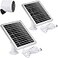 UYODM 2PACK Solar Panel Compatible with SimpliSafe Outdoor Security CameraPower Your SimpliSafe Outdoor Camera continuouslyAL Alloy Frame Durable and Sturdy Silver