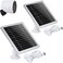 UYODM 2PACK Solar Panel Compatible with SimpliSafe Outdoor Security CameraPower Your SimpliSafe Outdoor Camera continuouslyAL Alloy Frame Durable and Sturdy Silver