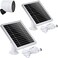 UYODM 2PACK Solar Panel Compatible with SimpliSafe Outdoor Security CameraPower Your SimpliSafe Outdoor Camera continuouslyAL Alloy Frame Durable and Sturdy Silver