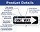 Faittoo One Way Sign with Right Arrow18x6 Inches Engineer Grade Reflective Rust Free AluminumWeatherFade Resistant UV ProtectedEasy to MountIndoorOutdoor Use