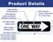 Faittoo One Way Sign with Right Arrow18x6 Inches Engineer Grade Reflective Rust Free AluminumWeatherFade Resistant UV ProtectedEasy to MountIndoorOutdoor Use