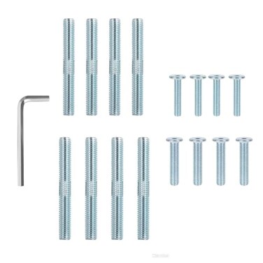 DaBrizantic 17PCS Cat Scratching Post Replacement Screws Cat Tree Replacement Parts with Allen Wrench M10 M8 Scratching Post Replacement Threaded Bolts Screws