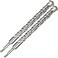 DKIBBITH 2Pack SDS Plus Masonry Drill Bits 1Inch x 12 Inch Long Rotary Hammer Drill Bits Carbide Tipped for Concrete Brick Cement Stone Block