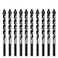 JDD 10 PCS 14 Inch Carbide Drill Bit Tile Glass Drill Bits 3Flats Shank Masonry Cement Drill Bit Set for Concrete Marble Plastic Brick Tile Wood Cement