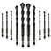DKIBBITH 10 Piece Masonry Drill Bits for Tile Glass Ceramic Wall Brick Stone SoftMetal Wood Concrete Drill Bit SetCarbide Tungsten Steel Alloy