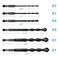 DKIBBITH 10 Piece Masonry Drill Bits for Tile Glass Ceramic Wall Brick Stone SoftMetal Wood Concrete Drill Bit SetCarbide Tungsten Steel Alloy