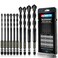 DKIBBITH 10 Piece Masonry Drill Bits for Tile Glass Ceramic Wall Brick Stone SoftMetal Wood Concrete Drill Bit SetCarbide Tungsten Steel Alloy