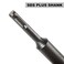 Acrux7 6 Inch x 1 14 Inch SDS Plus Bushing Tool for Concrete SDS Max Bushing Bit Square Head Concrete Roughness Coating Remove Bushing Bit for Rotary Hammer Stone Brick Wall SDS Plus 16 Pins