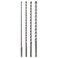 Sabre Tools 4Piece 12in SDS Plus Drill Bit Set Carbide Tipped Rotary Hammer Drill Bits for Brick Stone Concrete 14 x 12 516 x 12 38 x 12 12 x 12