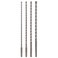 Sabre Tools 4Piece 12in SDS Plus Drill Bit Set Carbide Tipped Rotary Hammer Drill Bits for Brick Stone Concrete 14 x 12 516 x 12 38 x 12 12 x 12