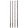 Sabre Tools 4Piece 12in SDS Plus Drill Bit Set Carbide Tipped Rotary Hammer Drill Bits for Brick Stone Concrete 14 x 12 516 x 12 38 x 12 12 x 12