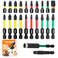 Kendo Magnetic Screwdriver Drill Bit Set 22 Pcs Impact Driver Bit Set Including Phillips Screwdriver Bit Set S2 Alloy Steel Security Torx Screwdriver Set Square Drive Drill Bit Set for Electric Hand T