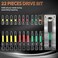 Kendo Magnetic Screwdriver Drill Bit Set 22 Pcs Impact Driver Bit Set Including Phillips Screwdriver Bit Set S2 Alloy Steel Security Torx Screwdriver Set Square Drive Drill Bit Set for Electric Hand T